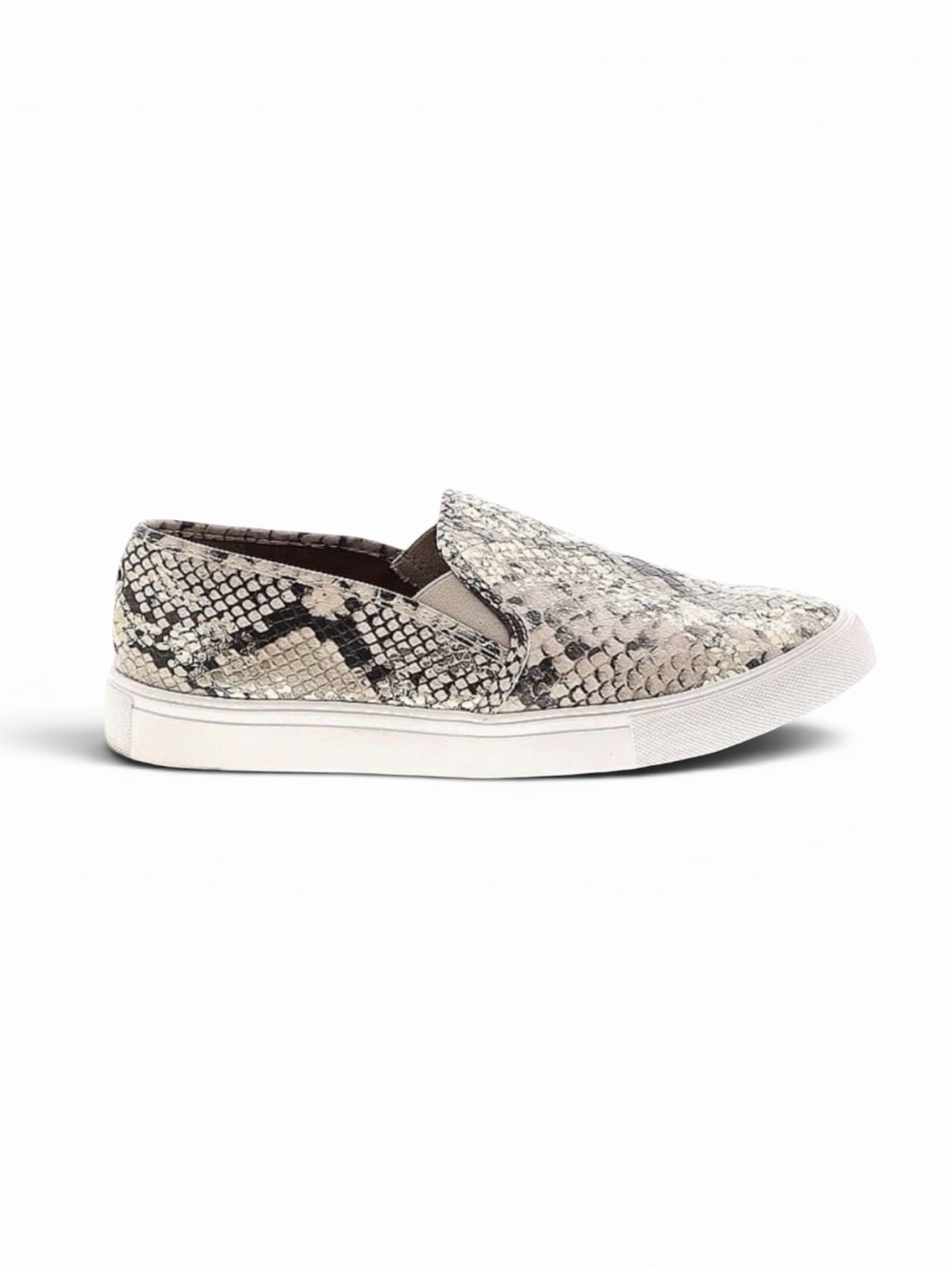 Steve Madden Safary Snakeskin Animal Print Slip On Shoes Sneakers Size 7.5
